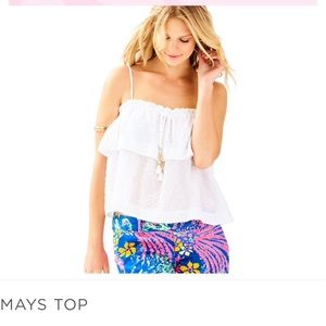 Lilly Pulitzer White summer top NWOT size S
